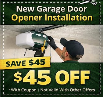 New Garage Door Opener Installation - Save $45